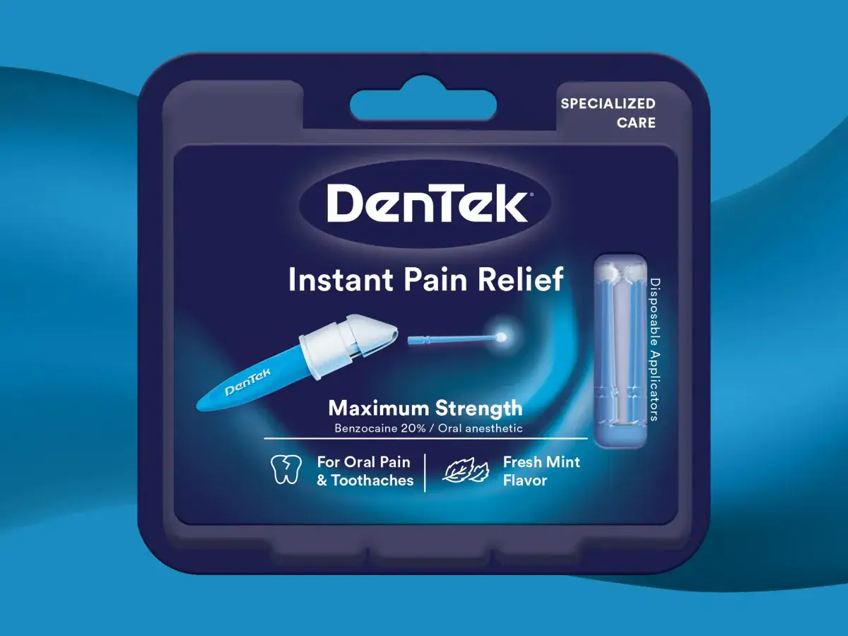DenTek: anestetico per mal di denti, per un sollievo immediato dal dolore orale e dai mal di denti, con applicatori monouso e gusto menta fresca.